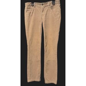 J.Crew Womens Matchstick Corduroy Pants Size 30R Tan Casual Comfort